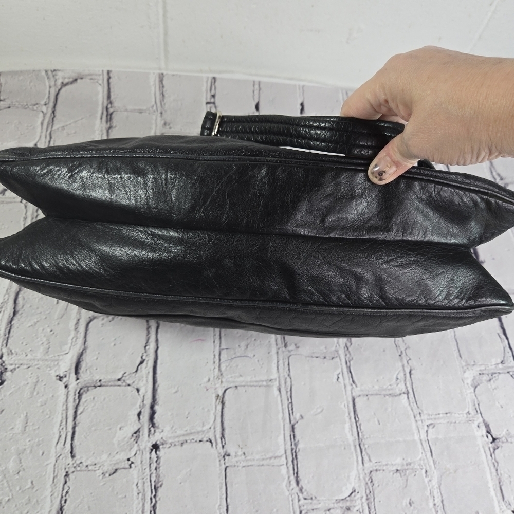 Vtg Y2k Marc by Marc Jacobs black leather bag purse - Picture 10 of 12